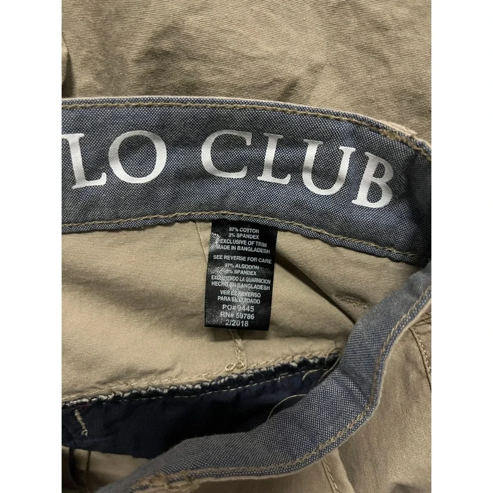 Beverly Hills Polo Club Y2K Mens 34 Brown Cargo Baggy Skater